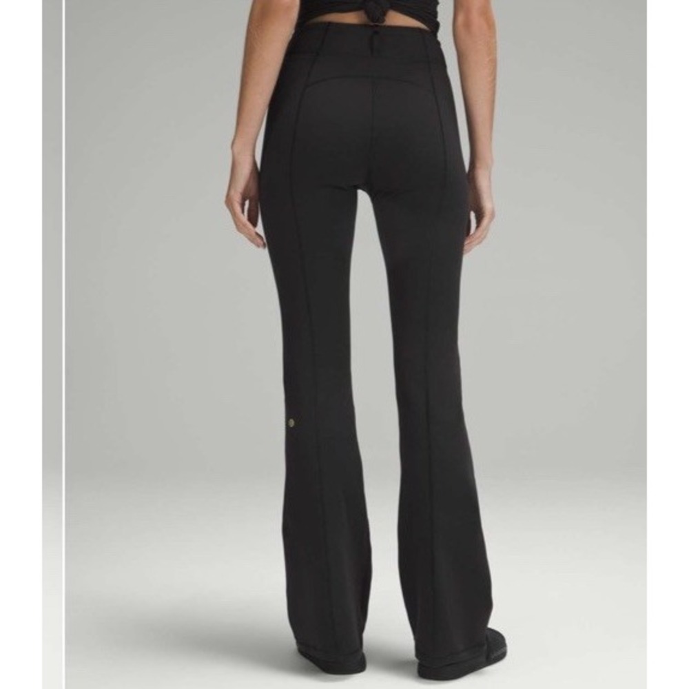 NEW Lululemon Define Zip-Front High-Rise Flared Pant Size 10 Black $128 - Picture 2 of 11